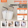 VEVOR Toilet Safety Rail, Bathroom Toilet Seat Frame, Adjustable Width & Height Fit Most Toilets, Supports 300lbs, Toilet Handles Grab Bars with Padde